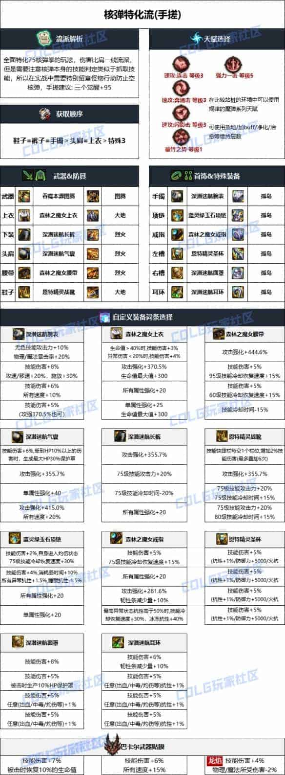 DNF雾神妮版本蓝拳毕业装备如何选择？这份攻略告诉你答案！