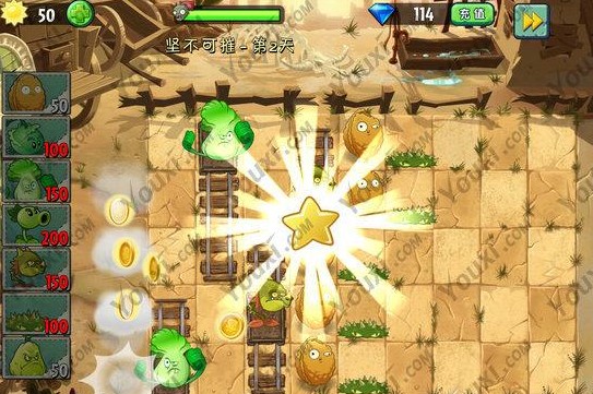 植物大战僵尸2狂野西部“坚不可摧”第二天中文图文攻略