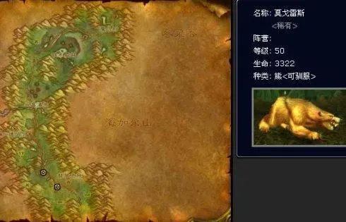 魔兽世界WLK怀旧服猎人稀有宠物位置及宝宝大全