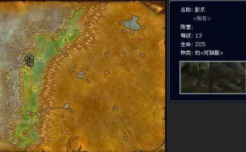 魔兽世界WLK怀旧服猎人稀有宠物位置及宝宝大全