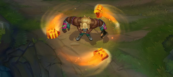 LOL6.11版本奈德丽新皮肤登场，摔跤手系列来袭！