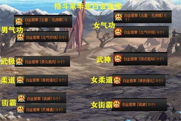 DNF各职业白金徽章选择攻略全职业精选