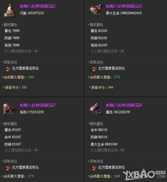 剑灵新手八卦牌选择与搭配心得