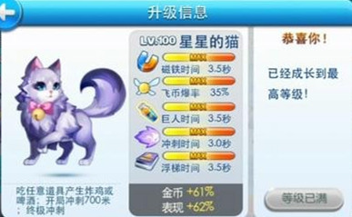 天天酷跑糖白虎与星星猫属性对比，哪个更胜一筹？