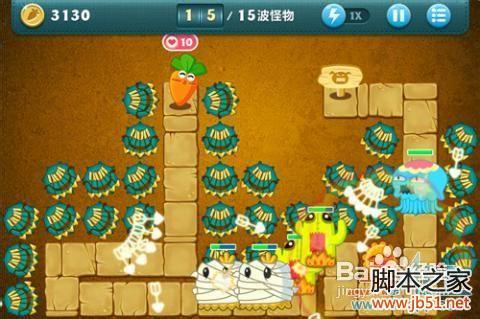 保卫萝卜挑战模式9至12关图文攻略