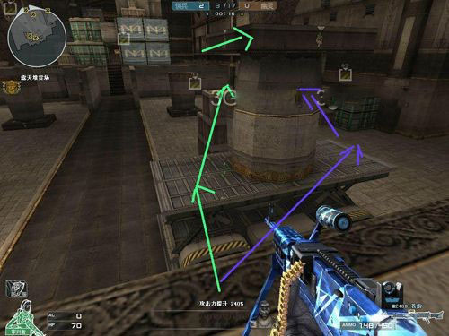 CF生化模式金字塔点位跑酷技巧全解析