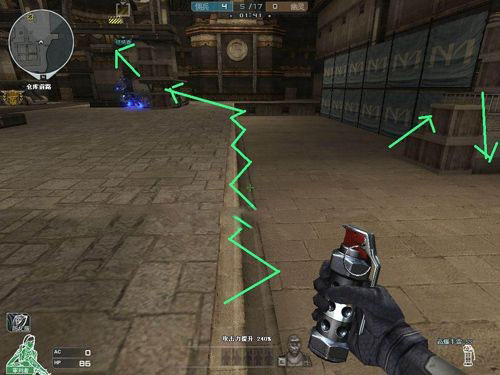 CF生化模式金字塔点位跑酷技巧全解析