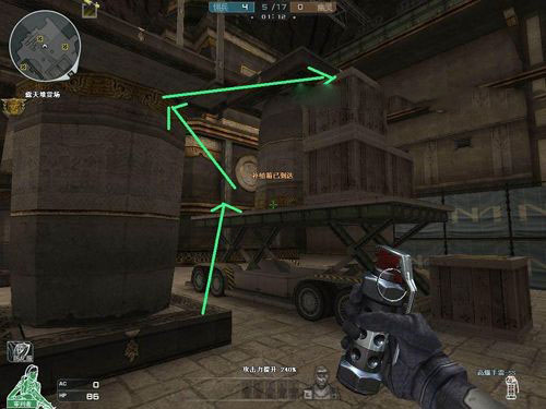 CF生化模式金字塔点位跑酷技巧全解析