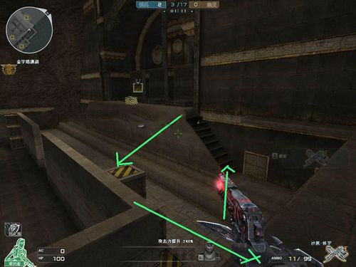 CF生化模式金字塔点位跑酷技巧全解析