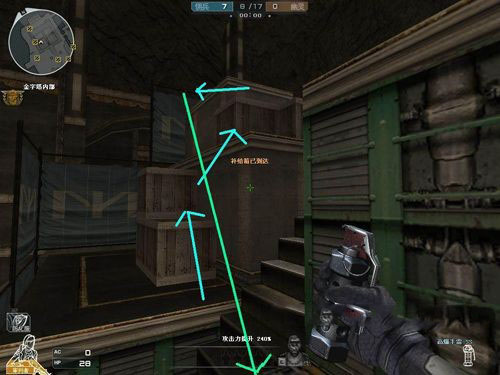 CF生化模式金字塔点位跑酷技巧全解析