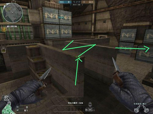 CF生化模式金字塔点位跑酷技巧全解析